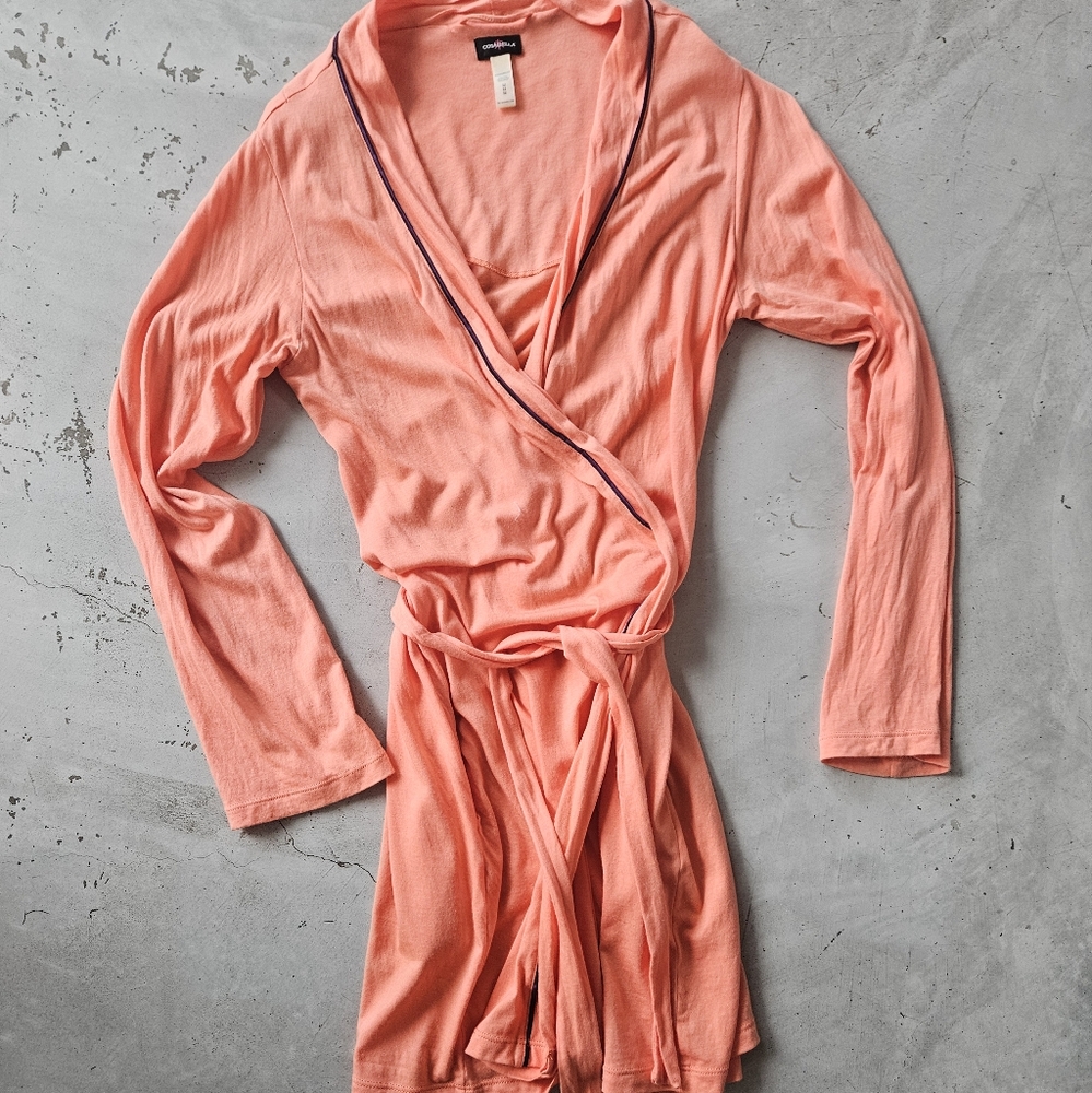 Cosabella Peach Wrap Robe
